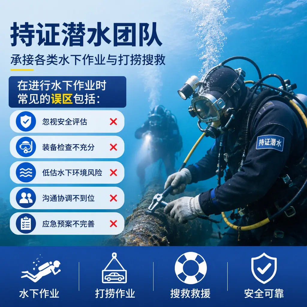持证潜水团队,承接各类水下作业与打捞搜救漯河