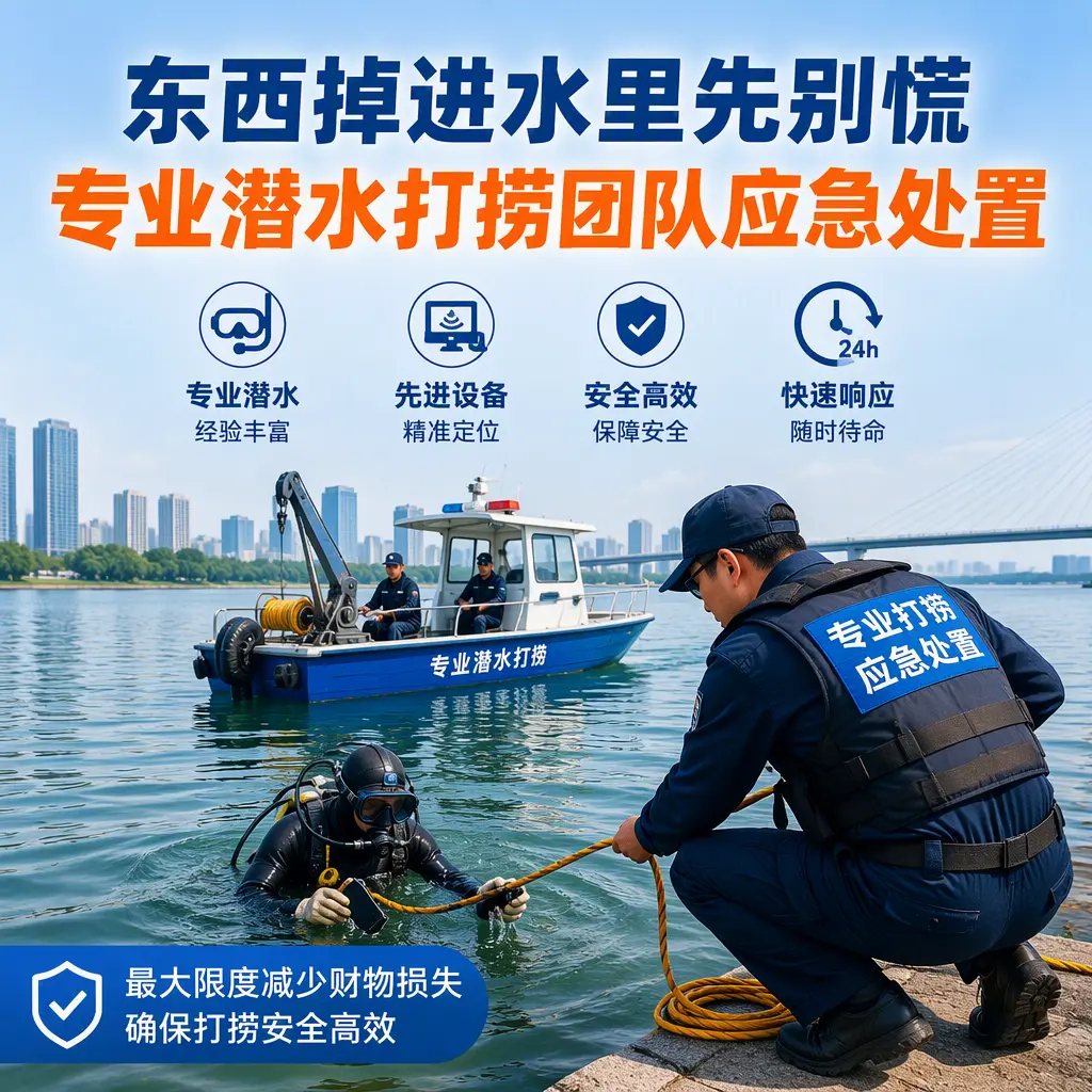 漯河东西掉进水里先别慌，专业潜水打捞团队应急处置